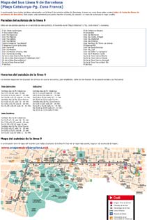 Todas las lineas de bus de Barcelona